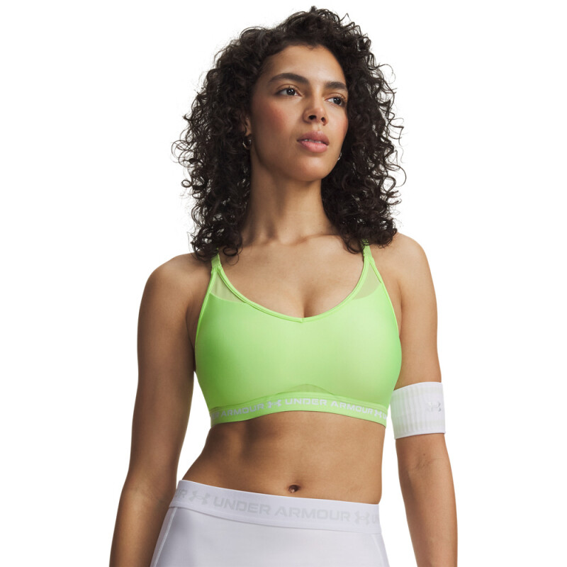 UA Crossback Low Bra-GRN GRN-712