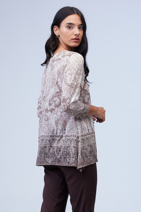 Blusa Brillos TOSTADO/MULTI