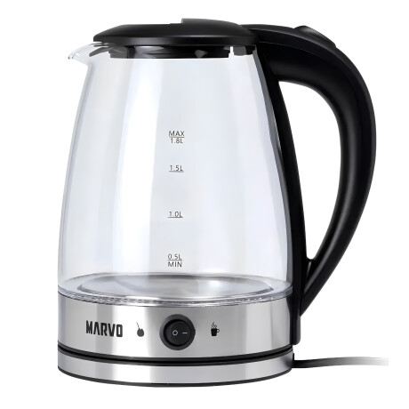 Jarra Eléctrica Marvo Vidrio Acero Inox Con Selector 1.8l Jarra Eléctrica Marvo Vidrio Acero Inox Con Selector 1.8l