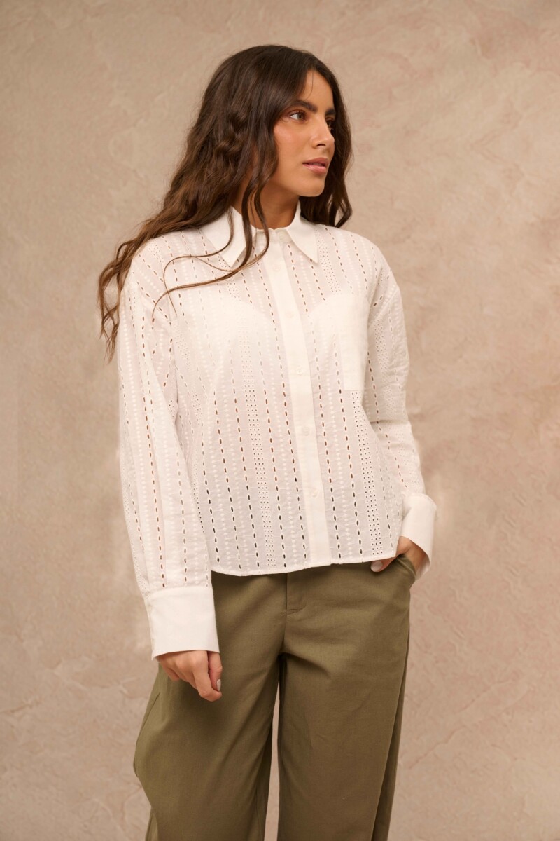 CAMISA LUNEL BORDADO BLANCO 