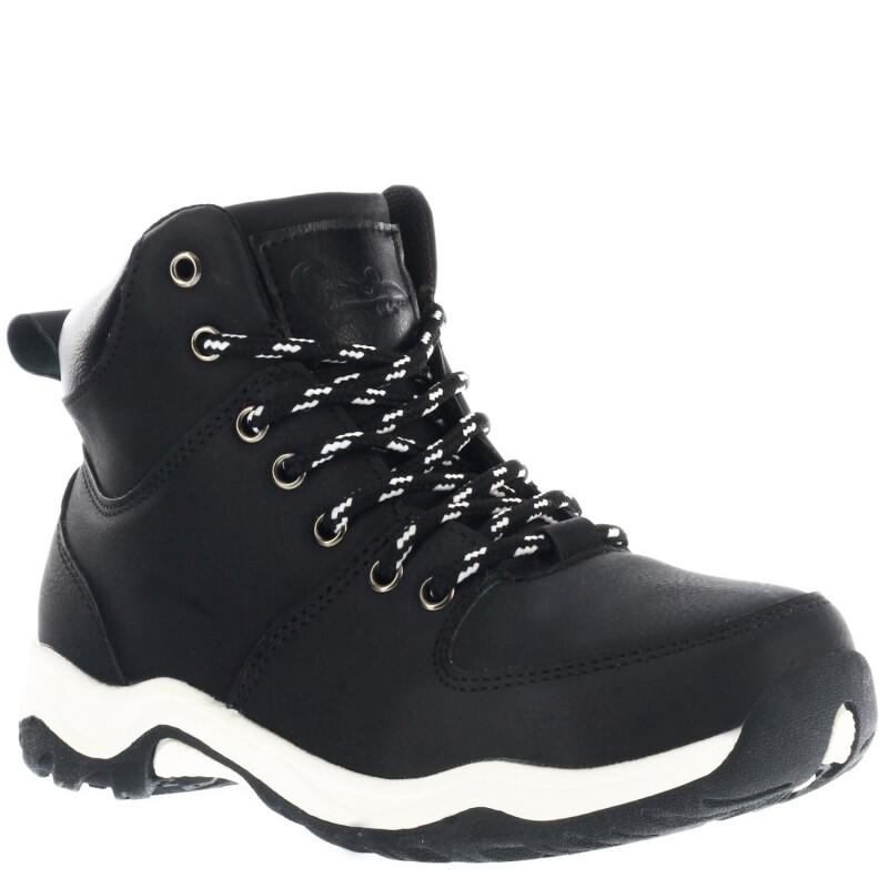 Botas de Niño Croco Kids Botita SANTI acordonada Negro