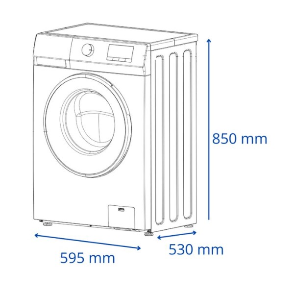 LAVARROPAS JAMES CARGA FRONTAL 6 KG - LR 1006 G5 BL LAVARROPAS JAMES CARGA FRONTAL 6 KG - LR 1006 G5 BL