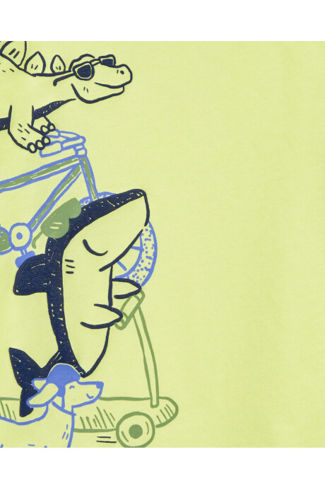 Remera de algodón estampa animales Sin color