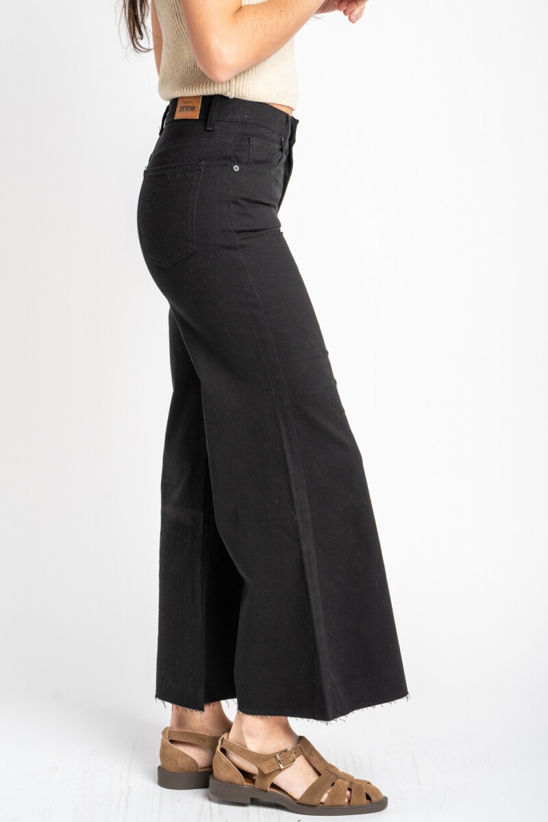 Jean Flared Wide Leg Negro