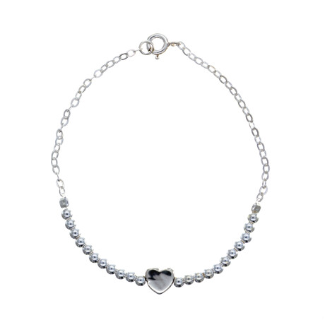 Pulsera de plata 925, CORAZON. Pulsera de plata 925, CORAZON.