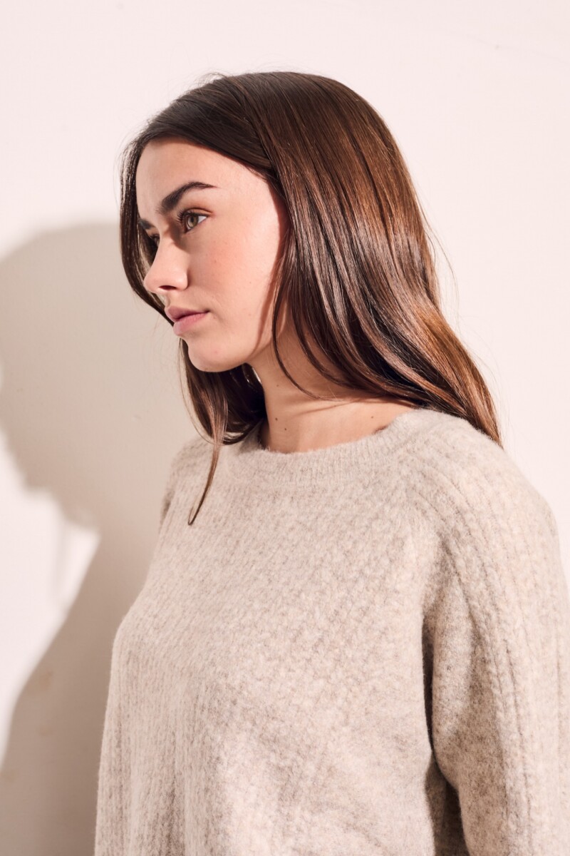 Sweater Texturado Vison