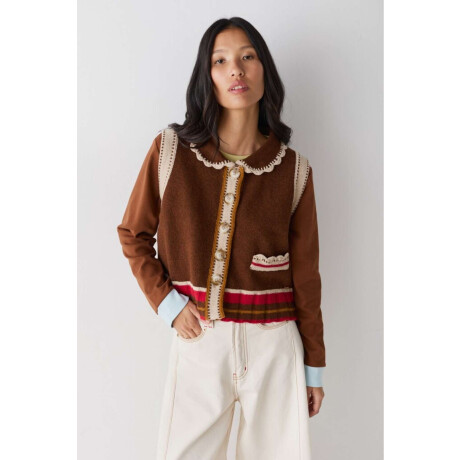 Pre Venta Chaleco Cutie Chocolate