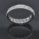 Anillo sin fin en oro 18k blanco con brillantes y diamantes Anillo sin fin en oro 18k blanco con brillantes y diamantes