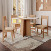 Juego de comedor Cindy 4 Sillas Color Miel N/A