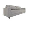 SOFA 3 CUERPOS - TAPIZADO TELA TRAMADA CRUDA Y NEGRO SOFA 3 CUERPOS - TAPIZADO TELA TRAMADA CRUDA Y NEGRO