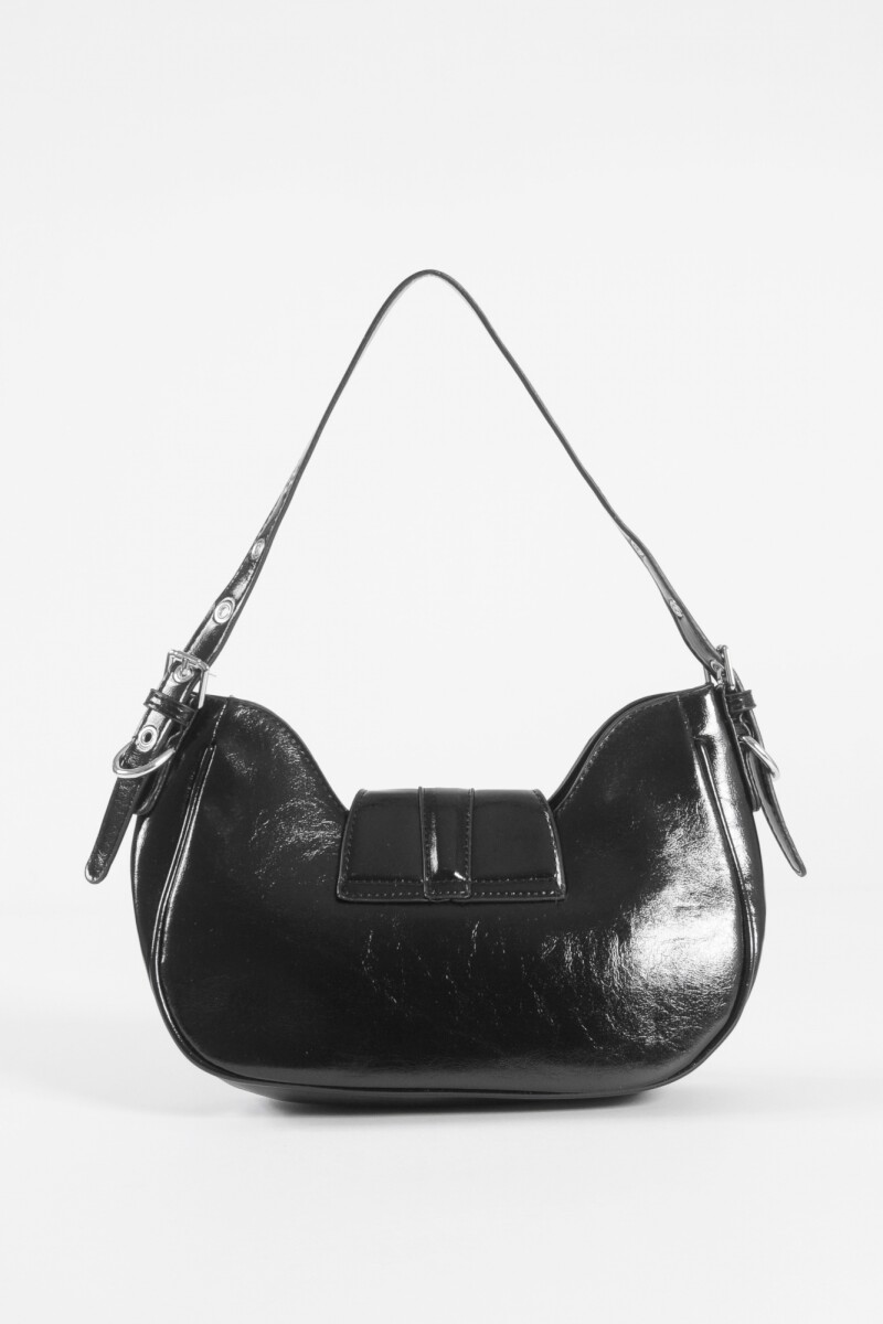 Cartera de hombro hebilla negro