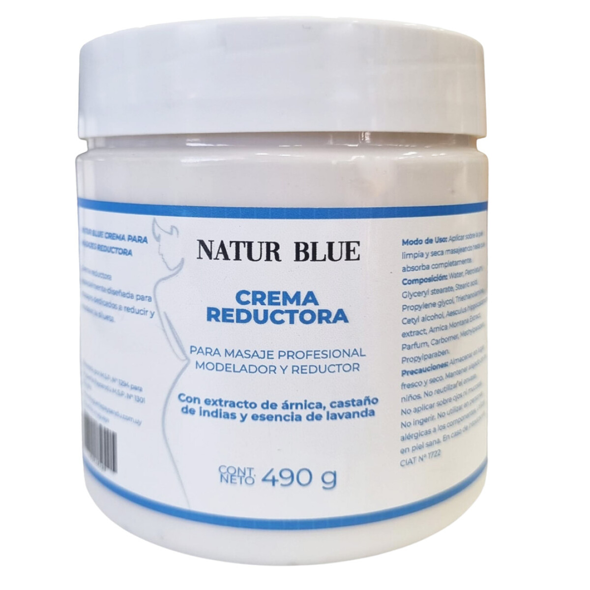 Crema Reductora Natur Blue 490g 