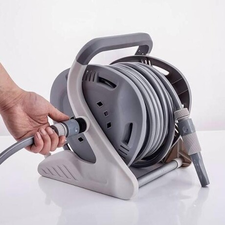 Carrete Con Manguera Enrollador Manual Ultra Resistente 20M Carrete Con Manguera Enrollador Manual Ultra Resistente 20M