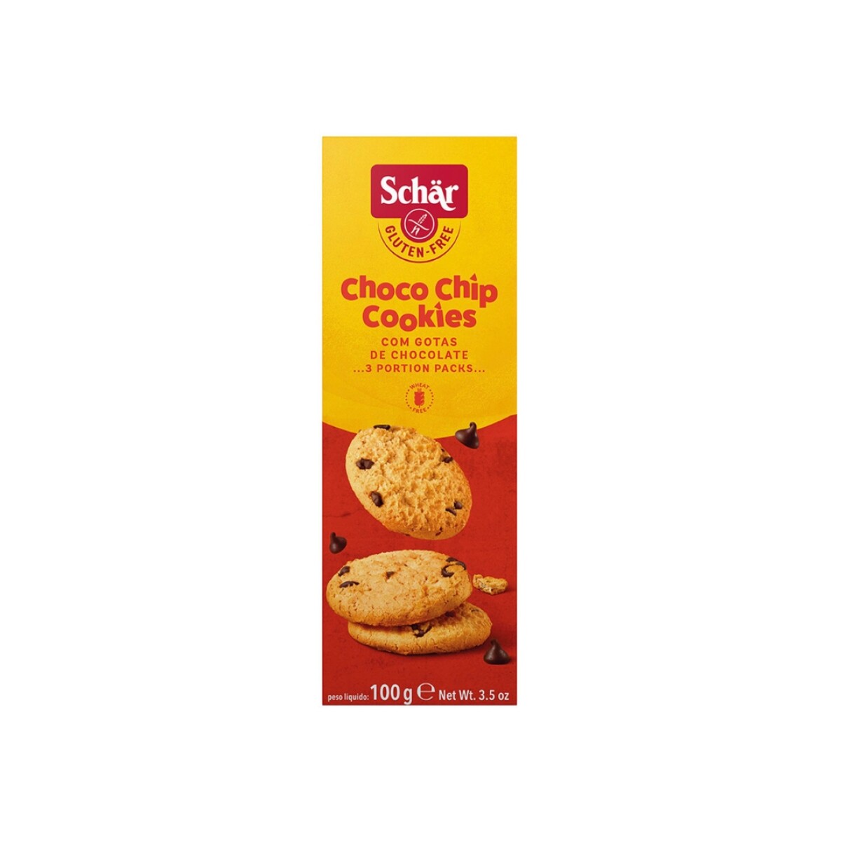 Galletas De Choco Chip Sin Gluten Schar 100g 