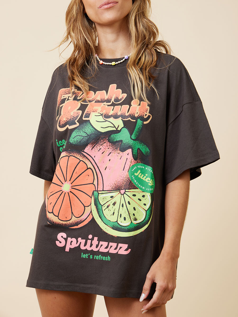 T-SHIRT RIOJA RUSTY - Gris Oscuro 