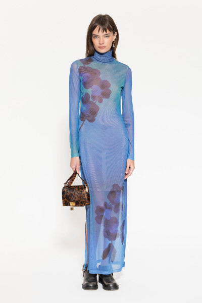 VESTIDO GARDEN Azul