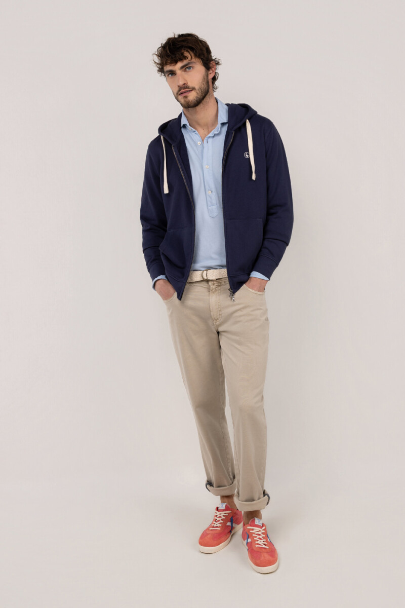 Sudadera Zipper Marino