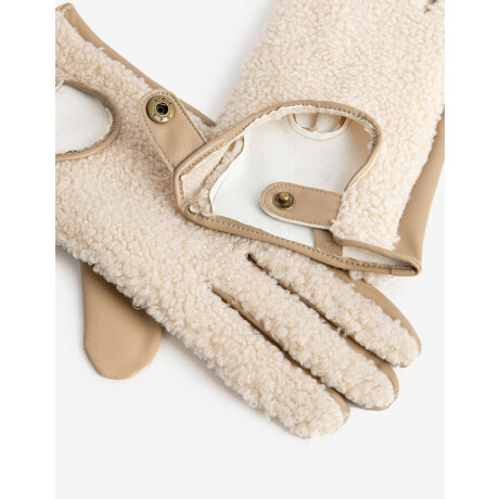 Guantes Combinados Marron Camel