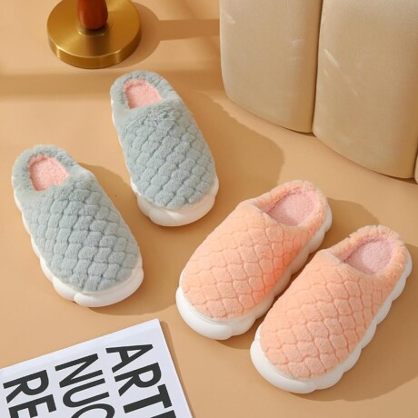 Pantufla de Felpa Super Abrigadas Antideslizante Unisex Gris