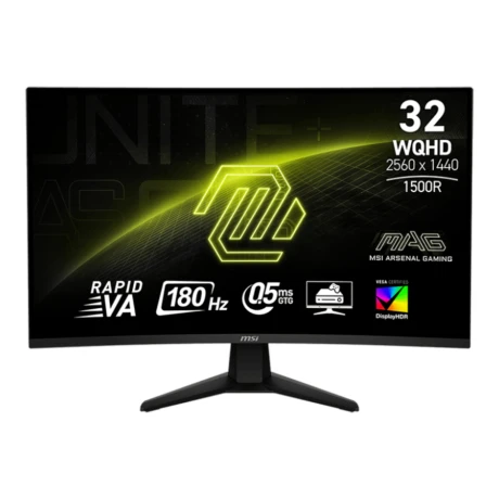 Monitor Curvo Gaming Msi MAG32CQ6F 31,5'' Va Wqhd 180HZ 1MS 001