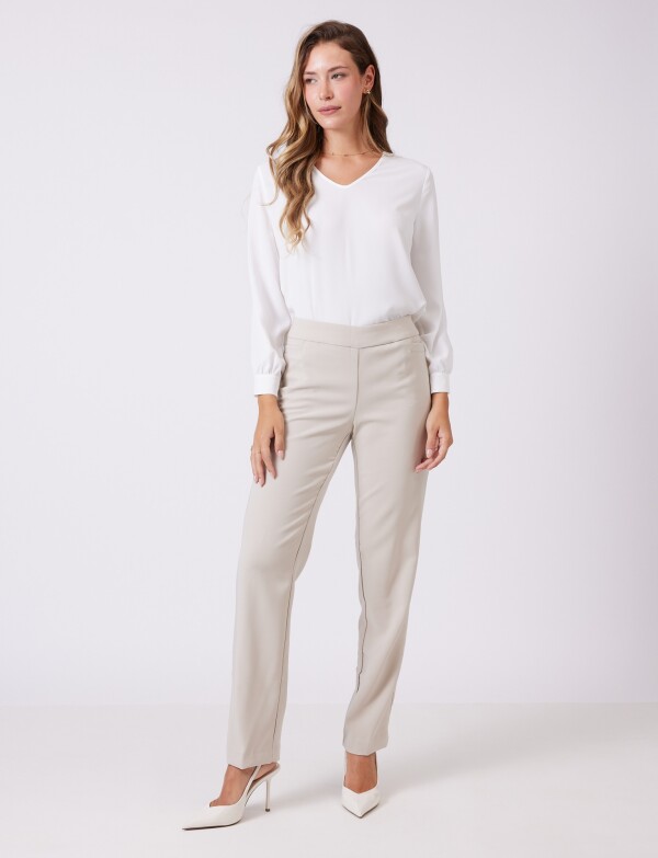 Pantalon Sastrero Slim BEIGE