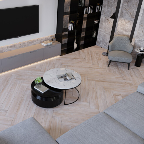 SEMI GRES PARA PISO DE 20X120 MADERADO ARENA SATINADO LISO RECTIFICADO PEI IV LUME GAMAS DE BEIGE