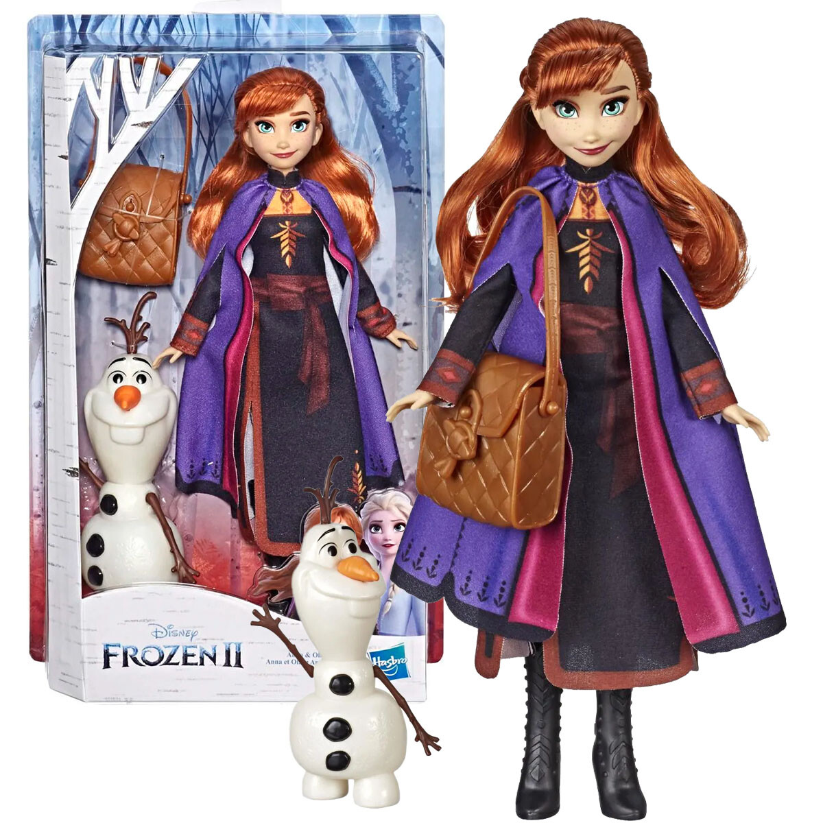 Disney Frozen Muñeca Elsa O Anna + Figura Olaf Pabbie - Anna 