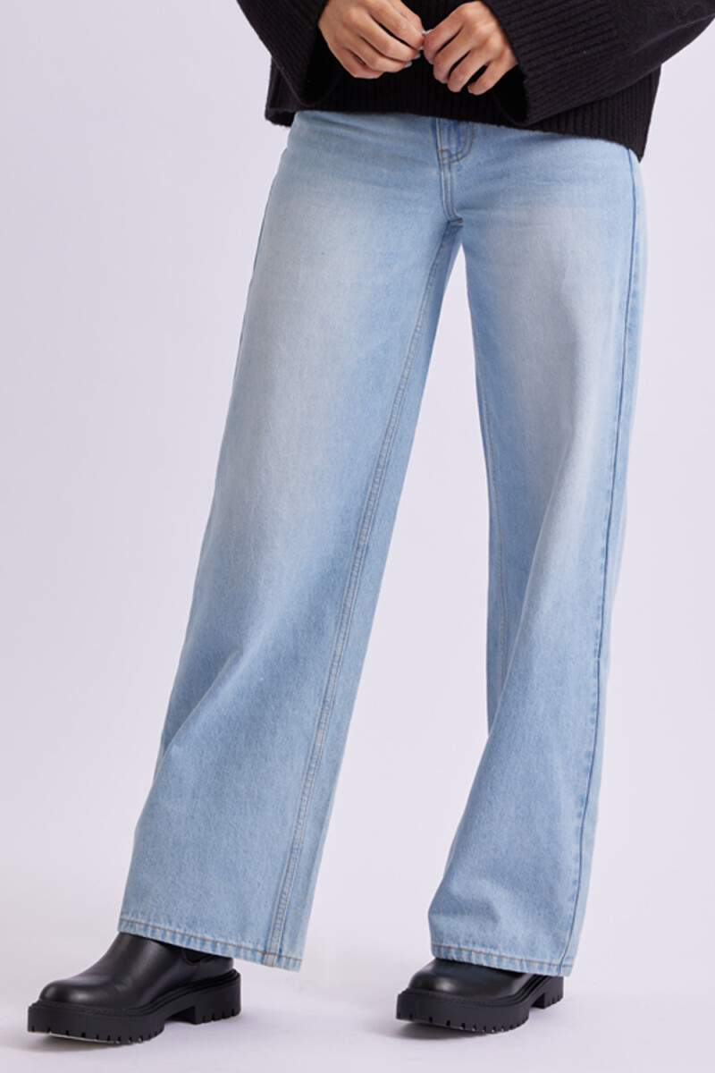Pantalón de jean wide leg Azul Claro