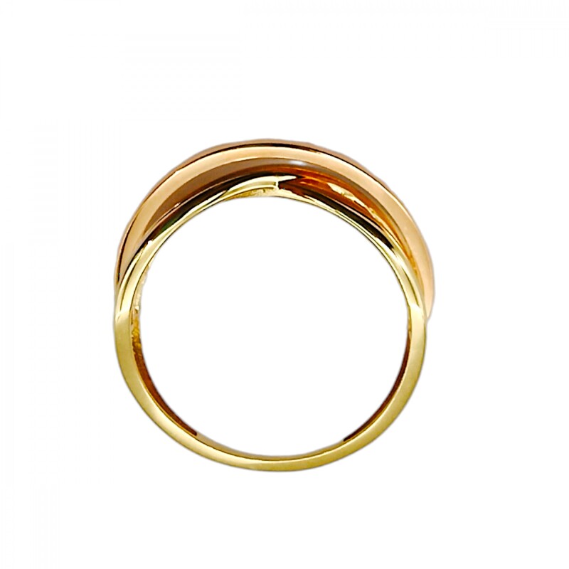 Anillo Trinity-Oro bajo-Sin Piedra-AN8190 sinpiedra