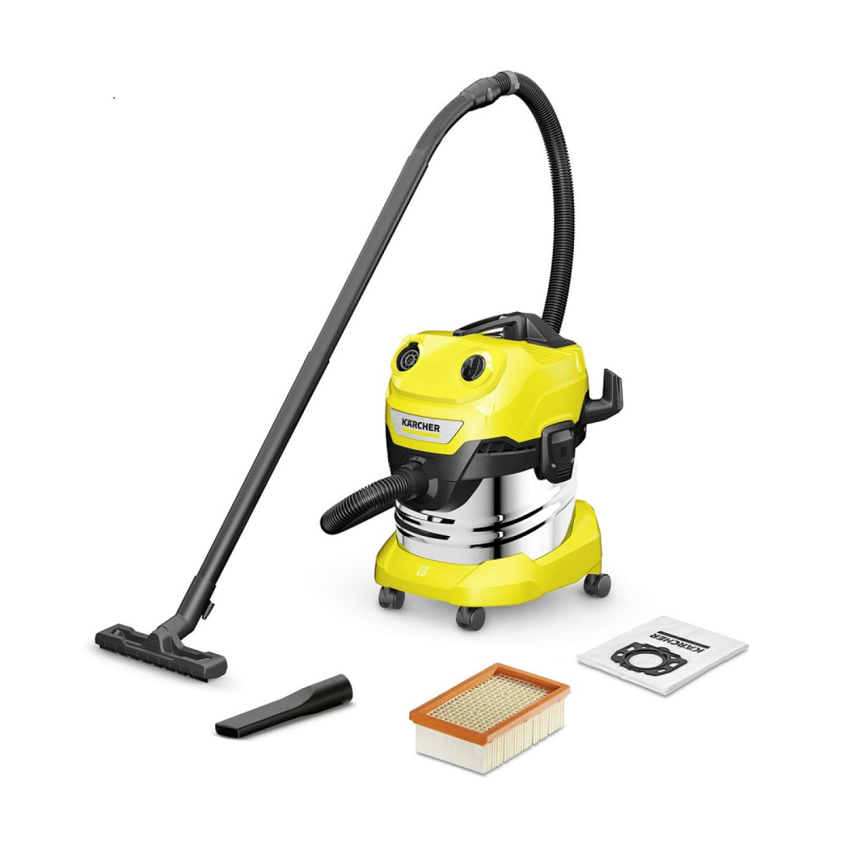 ASPIRADORA KARCHER - 1000W AMARILLO WD 4 