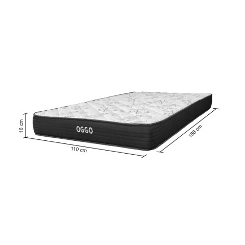 Colchón SUPER MEGA -1 Plaza y Media - Espuma Reversible - 110x188x16 cm - Soporta 130 Kg Colchón SUPER MEGA -1 Plaza y Media - Espuma Reversible - 110x188x16 cm - Soporta 130 Kg