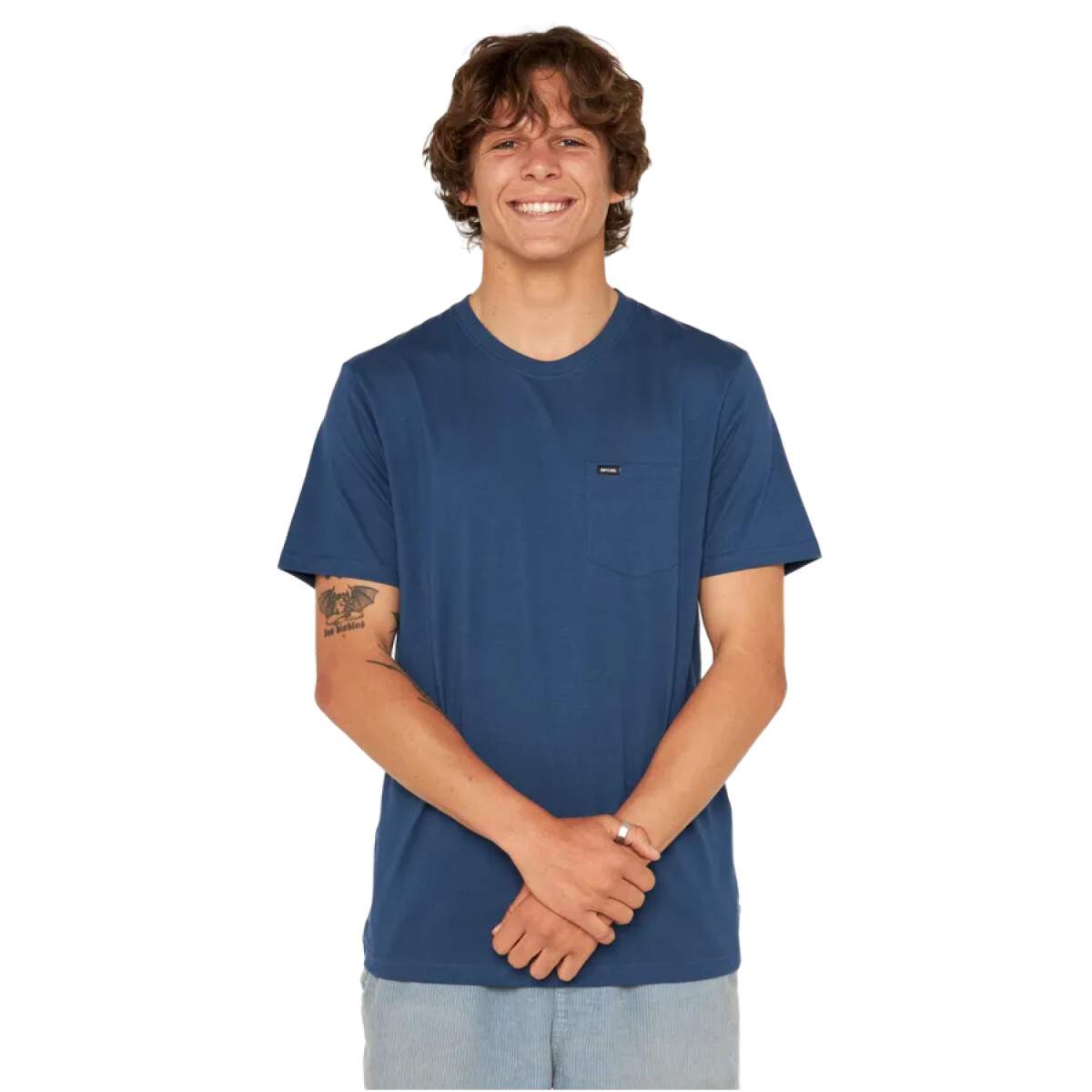 Remera Rip Curl Plain Pocket Tee - Azul 