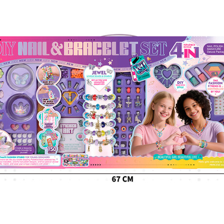 Juego De Uñas Y Pulseras 4 en 1 Juego De Uñas Y Pulseras 4 en 1