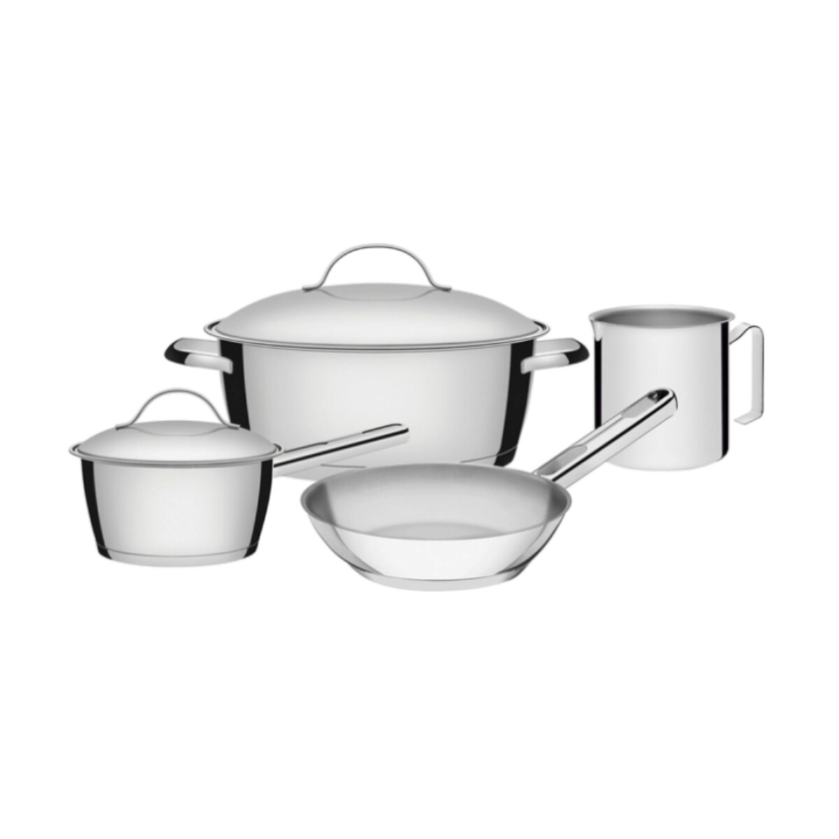 Olla Tramontina Inoxidable Allegra 4 Piezas 65650/316 