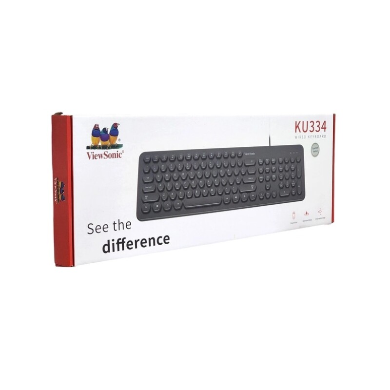 Teclado USB ViewSonic KU334 Español con Teclas Redondas TECLADO USB A VIEWSONIC KU334 ESPAÑOL TECLAS REDONDAS