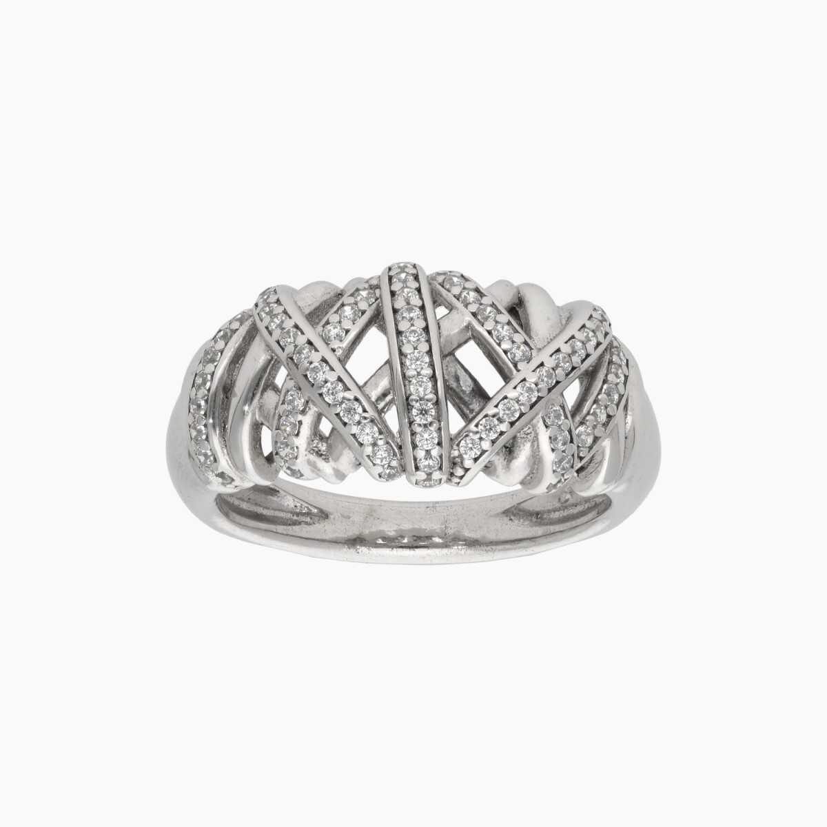 Anillo En Plata 925 Con Circonias 