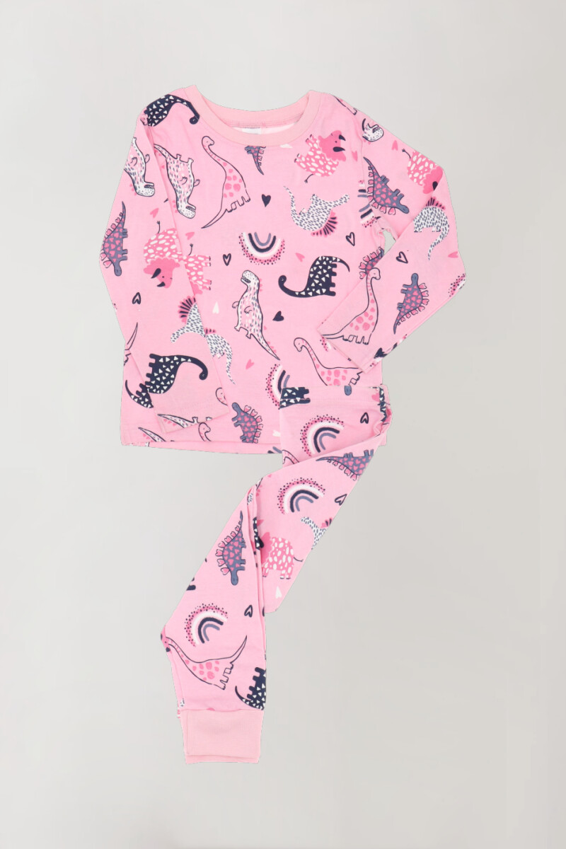 Pijama dinopink Rosado