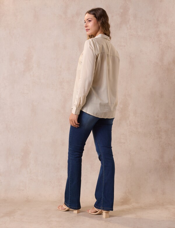 Camisa Lineas MULTI/AMARILLO
