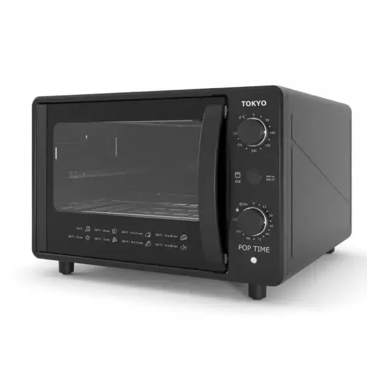 Horno Eléctrico Tokyo Pop Time 45 Litros con Timer Negro 