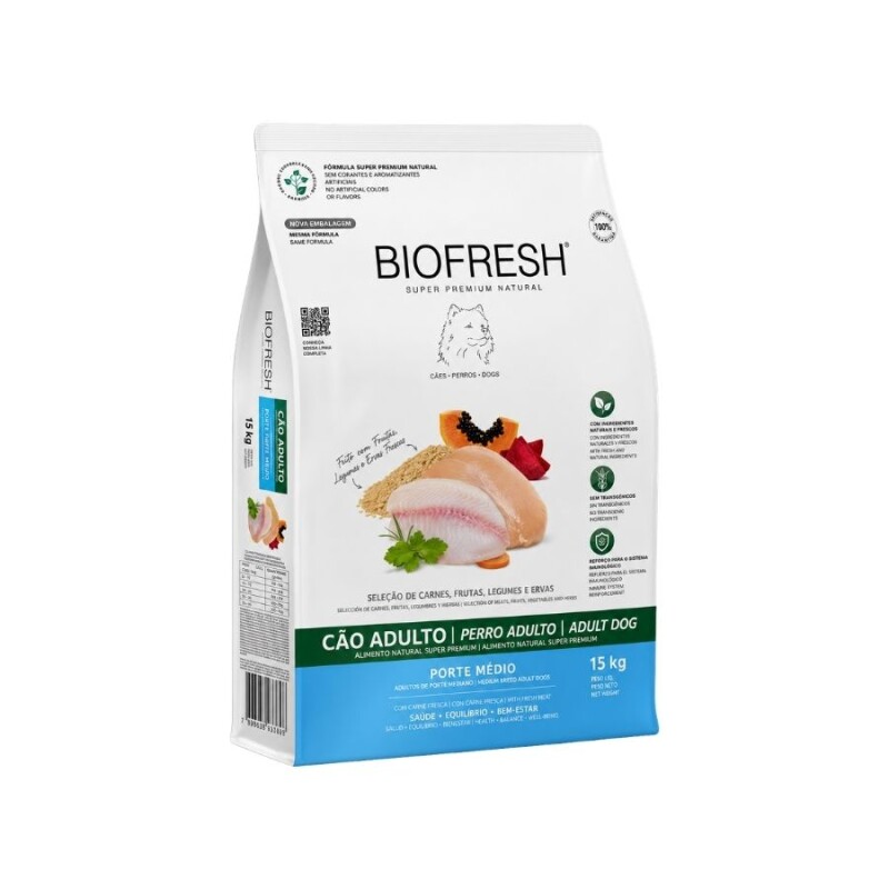 BIOFRESH PERRO ADULTO RAZA MEDIANA 15KG BIOFRESH PERRO ADULTO RAZA MEDIANA 15KG