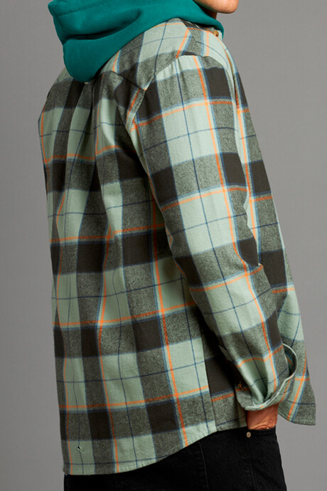 CAMISA AIFOS RUSTY Verde / Naranja