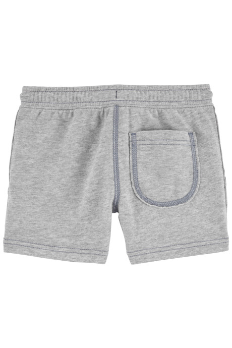 Short de algodón, gris, estampa olas Sin color