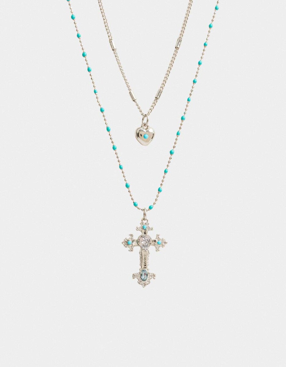 Collar Corto Con Cruz 