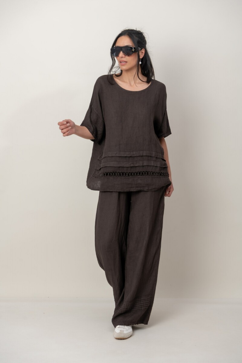 BLUSA ZEMYNA - Chocolate 