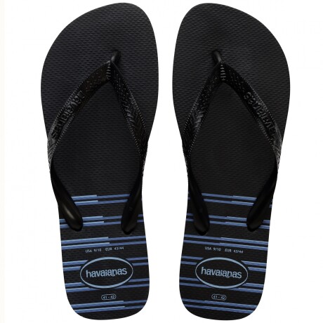 Ojotas de Hombre Havaianas Top Basic Negro - Azul