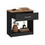 MESA DE LUZ NEGRO MIEL