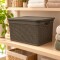 Caja simil ratán 25 lts CHOCOLATE