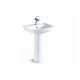 JUEGO DE LAVATORIO Y PEDESTAL BLANCO