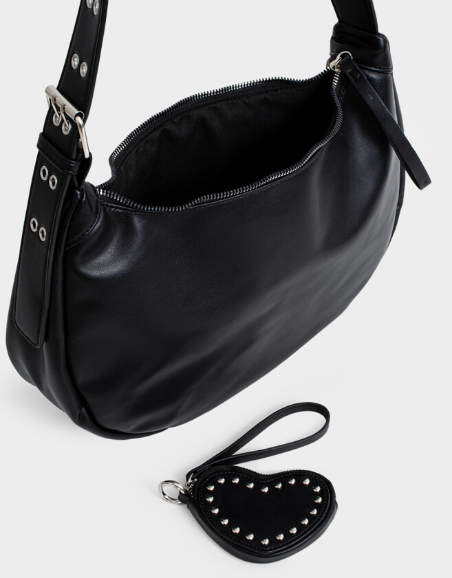 Bandoleras Boho Bandolera Formato Hobo - Negro