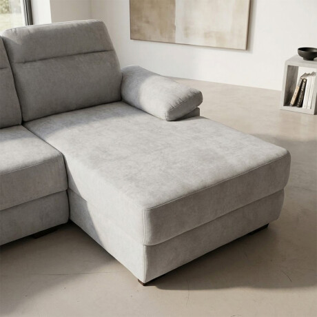 Rinconera Owen - Tela Microfibra - Chaise derecho 12073 (Greige)